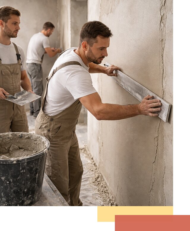 Штукатурка стен без маяков в Усть-Илимске быстро и качественно