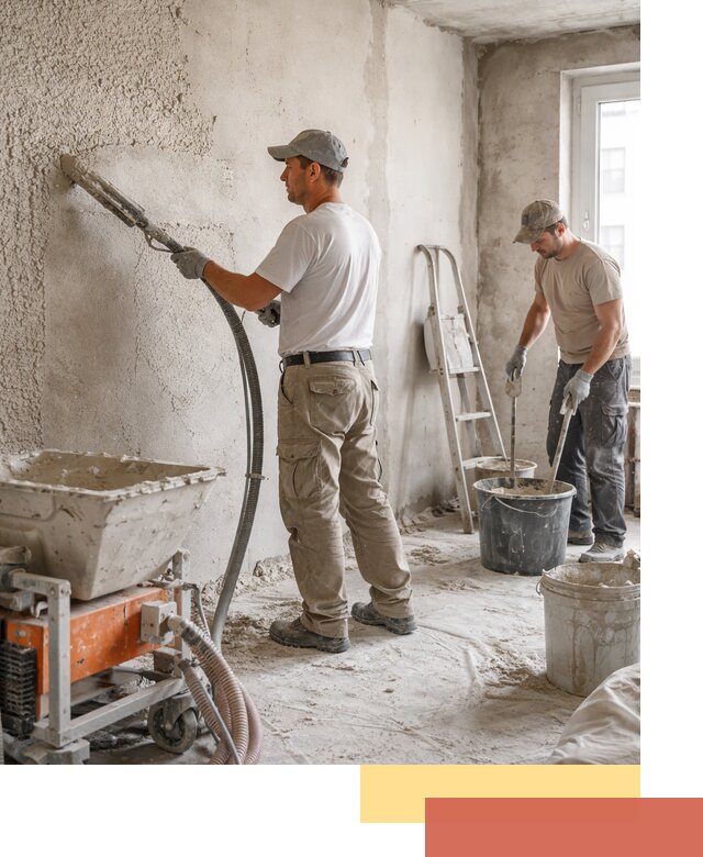 Машинная штукатурка стен в Усть-Илимске — быстро и качественно