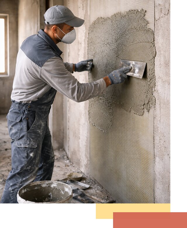 Штукатурка стен по сетке в Усть-Илимске под ключ качественно и быстро