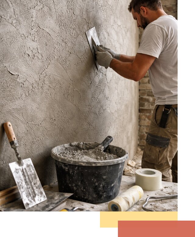 Декоративная штукатурка лофт в Усть-Илимске — отделка стен и потолков