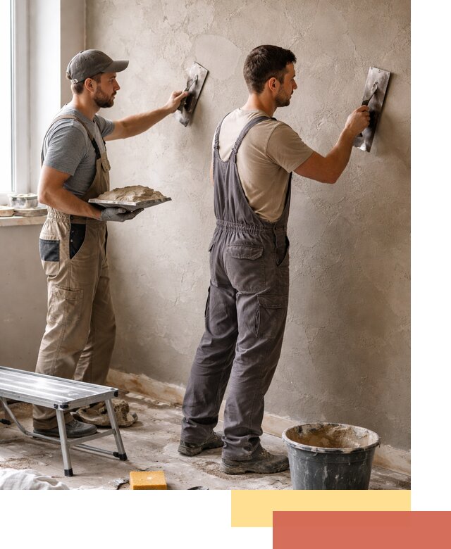 Ремонт декоративной штукатурки и восстановление фактуры в Усть-Илимске