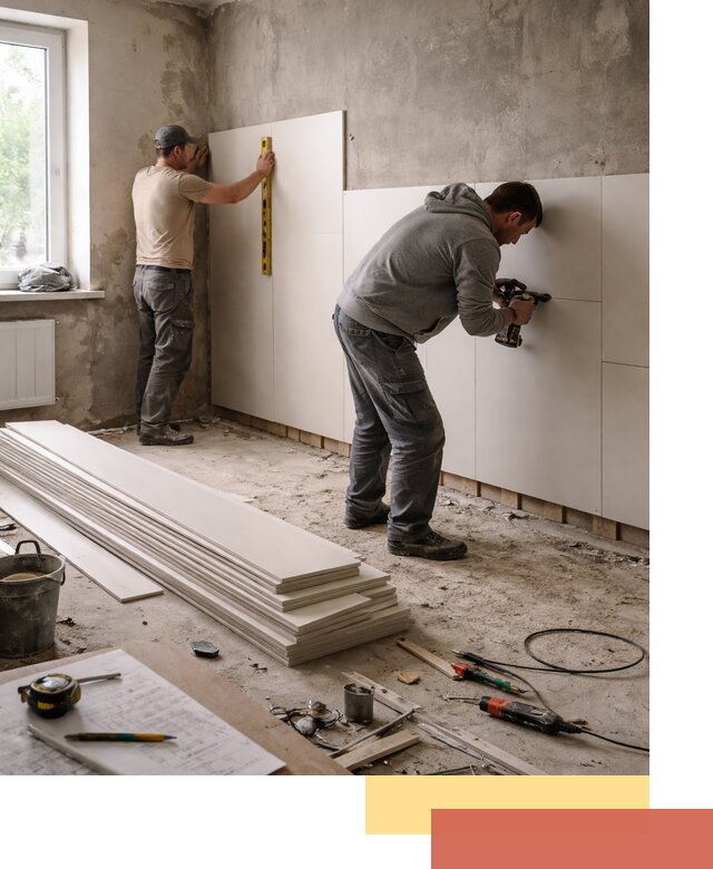 Монтаж ПВХ панелей на стены в Усть-Илимске качественно и быстро