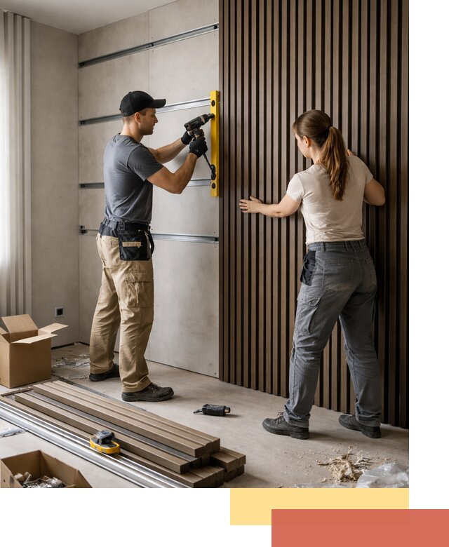 Монтаж реечных панелей на стены в Усть-Илимске