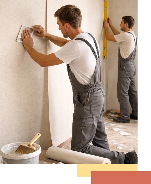 Поклейка бумажных обоев в Усть-Илимске качественно и недорого