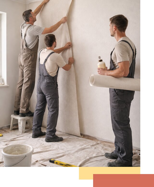 Оклейка стен обоями в Усть-Илимске — качественно и профессионально