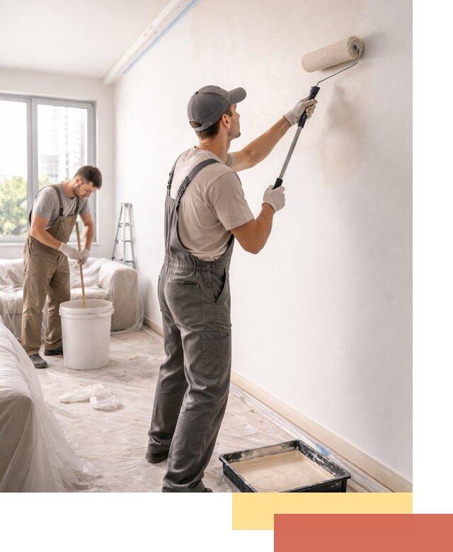 Покраска стен в офисе в Усть-Илимске — быстрый и качественный ремонт