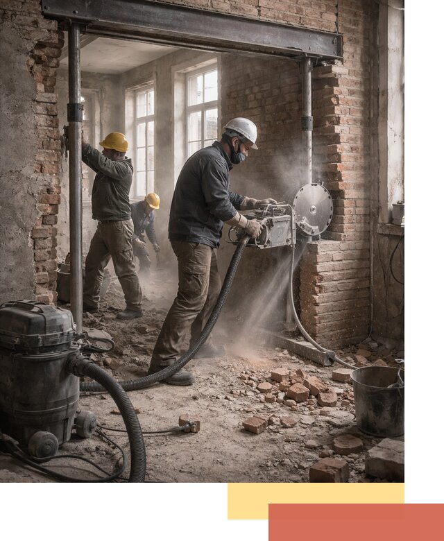 Прорезка проема в стене под дверной или оконный проем в Усть-Илимске