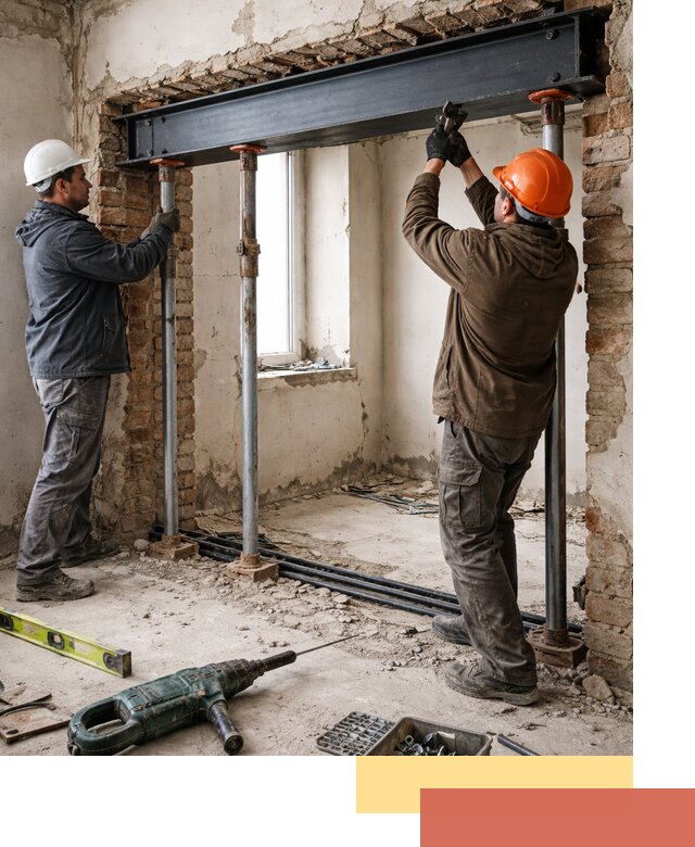 Усиление проема в стене в Усть-Илимске для расширения и безопасности