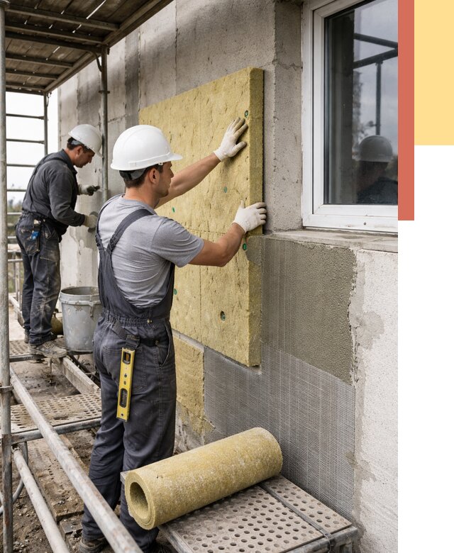 Утепление стен в Усть-Илимске от 4472 руб. под ключ — быстро и недорого | ОТДЕЛОЧНИК-Сть