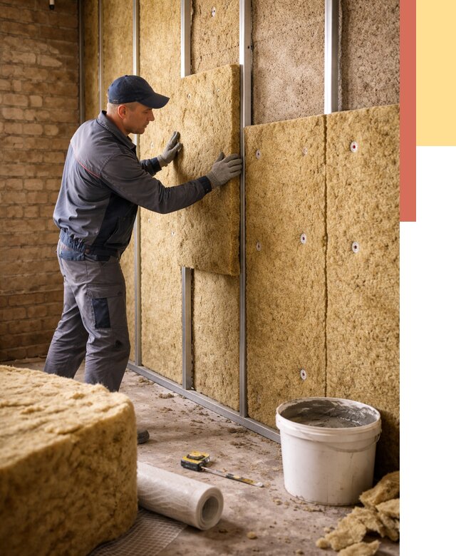 Утепление стен минватой в Усть-Илимске от 1404 руб./м2 — недорого и быстро | ОТДЕЛОЧНИК-Сть