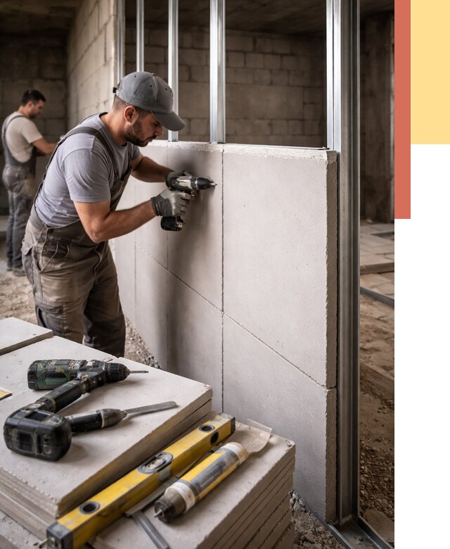 Кладка влагостойких перегородок ПГП в Усть-Илимске от 1248 руб. под ключ | ОТДЕЛОЧНИК-Сть