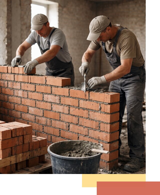 Кладка кирпичных перегородок под ключ в Усть-Илимске