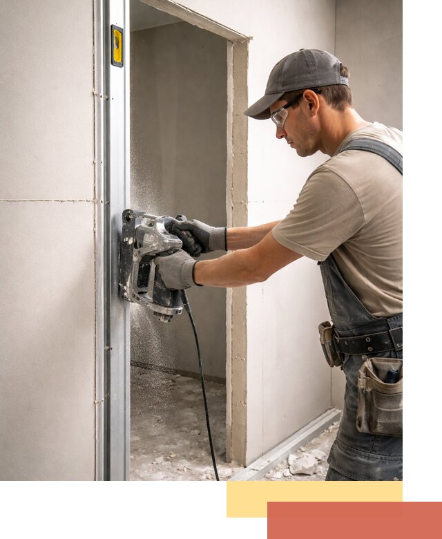 Устройство дверного проема в перегородке в Усть-Илимске