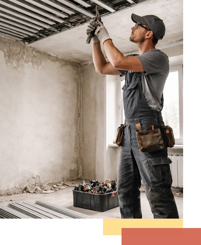 Демонтаж реечного потолка в Усть-Илимске быстро и аккуратно