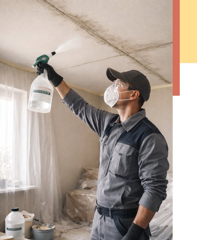 Антисептическая обработка потолка в Усть-Илимске от 2600 руб. | ОТДЕЛОЧНИК-Сть