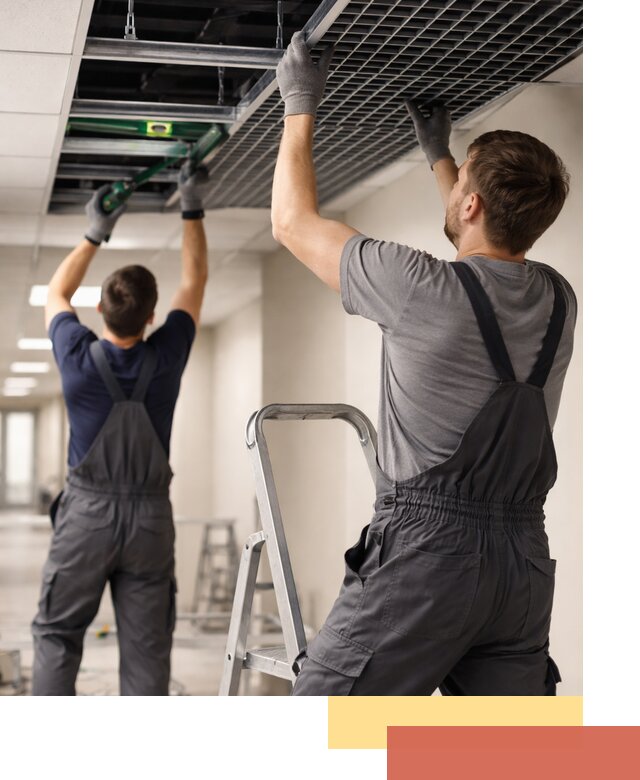 Монтаж потолка Грильято в Усть-Илимске: установка под ключ качественно