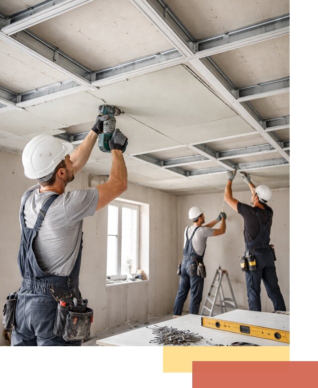 Кессонный потолок из гипсокартона под ключ в Усть-Илимске