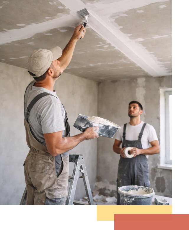 Обработка швов потолка ГКЛ в Усть-Илимске: качественная заделка и шпатлевка