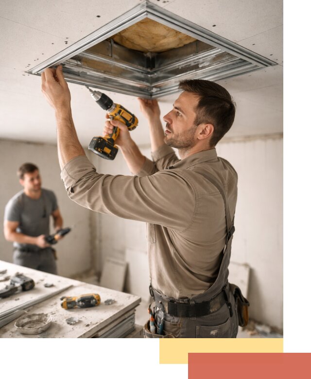 Монтаж люка в потолок из ГКЛ в Усть-Илимске