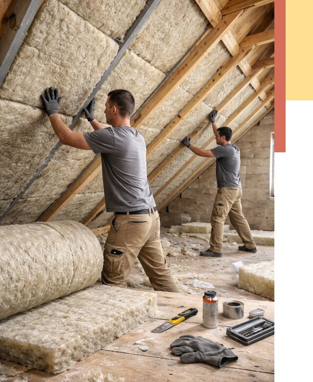 Утепление потолка минватой в Усть-Илимске от 1508 руб. — быстро и недорого | ОТДЕЛОЧНИК-Сть